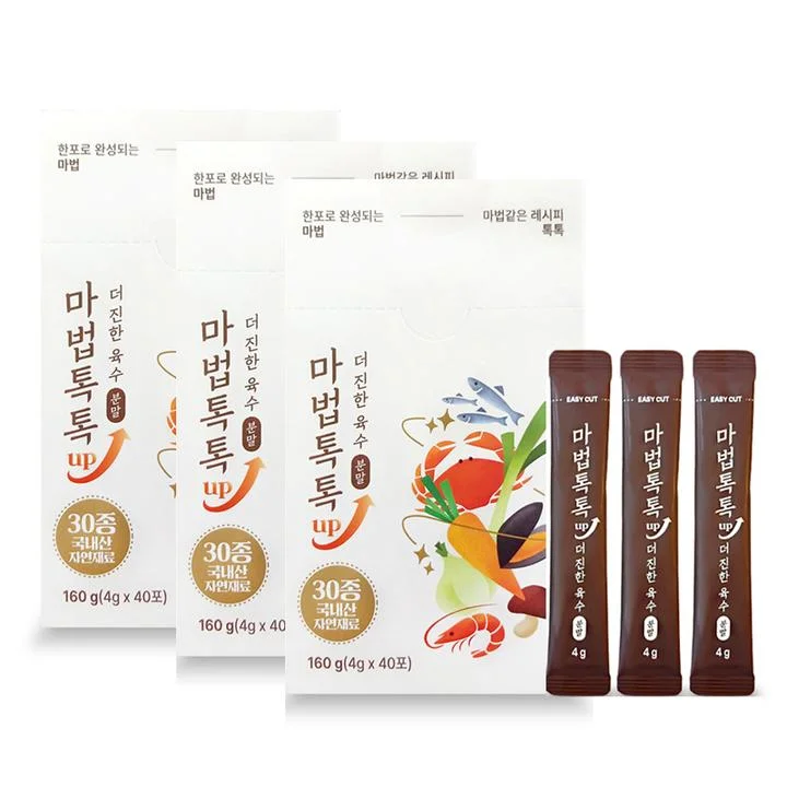 [05647] 마법톡톡 UP 더 진한 육수 분말, 4g, 123포