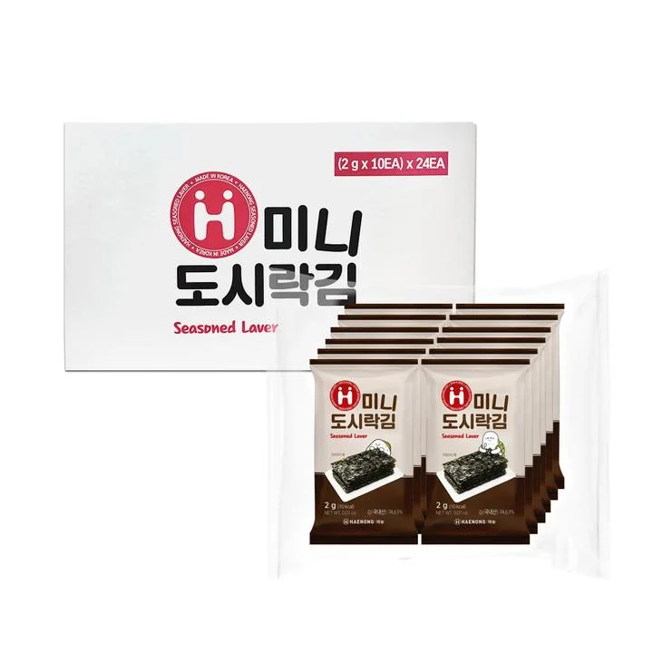 [05714] 해농 미니 도시락김, 2g, 240봉, 1박스