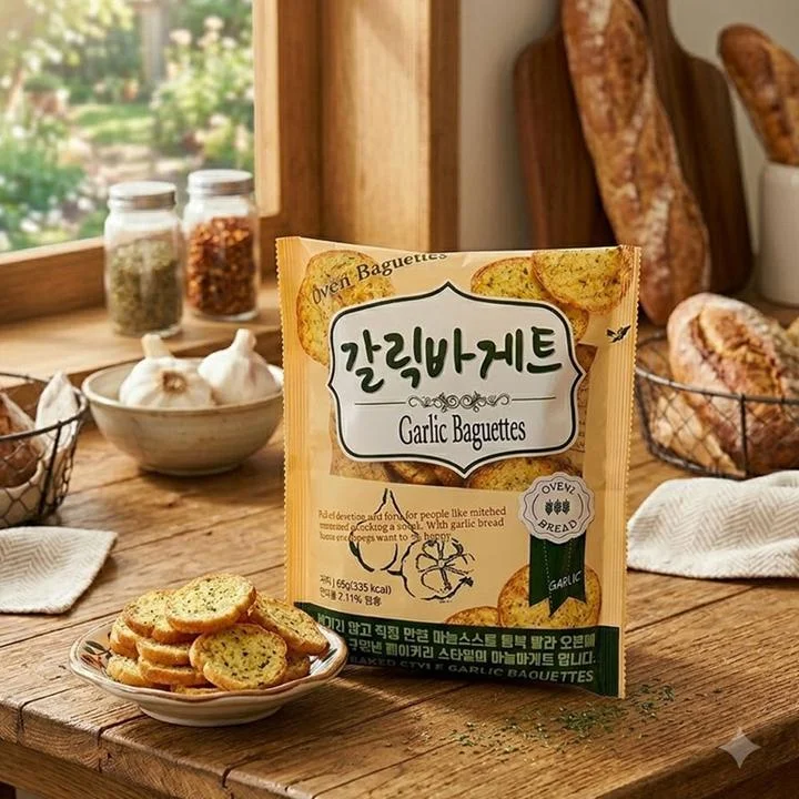 [05723] 오븐에 구운 한입 갈릭바게트, 65g, 24개