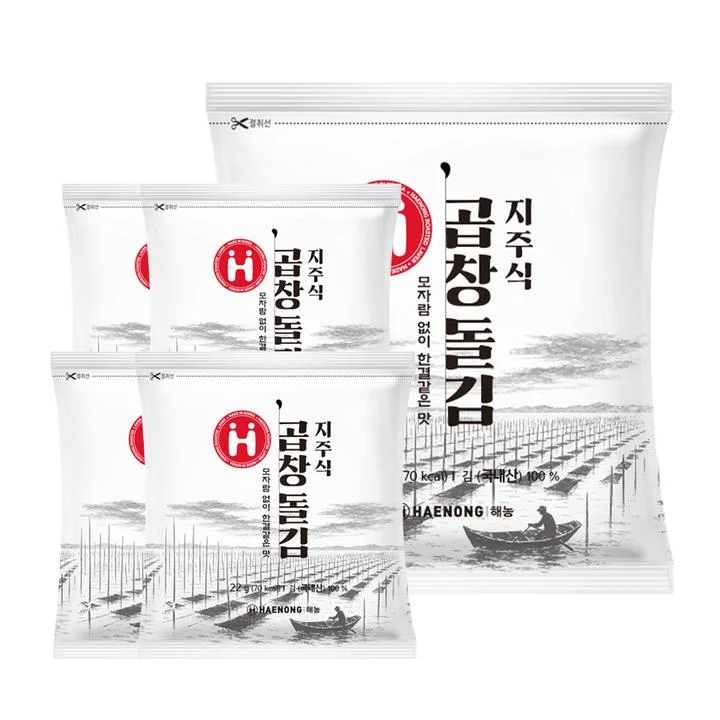 [05754] 해농 지주식 곱창돌김, 22g, 5봉