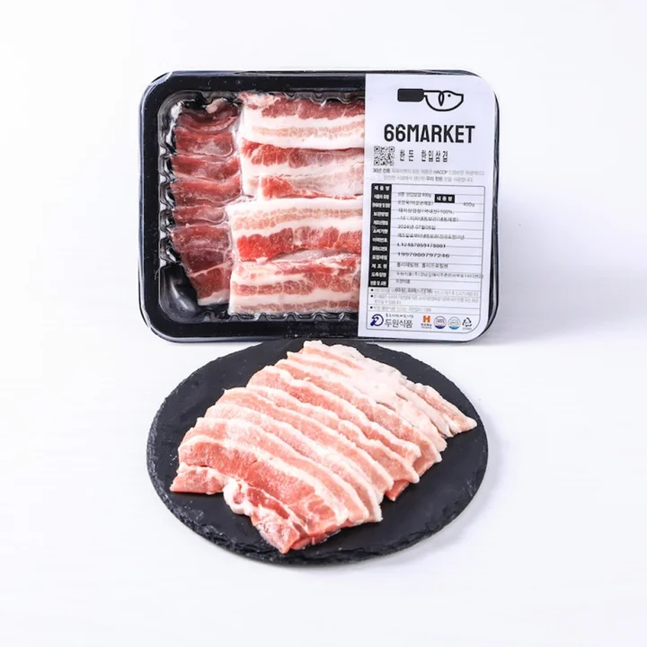 [05769] 한돈 한입 삼겹살, 400g, 1개