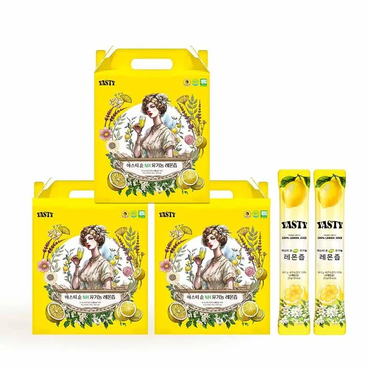 [05786] 야스티 순 NFC 유기농 레몬즙, 25g, 150포