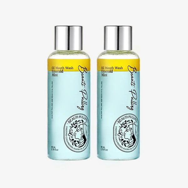 [06211] 덴트릭스 뷰티풀링 오일 마우스워시, 에메랄드 민트, 80ml, 2개
