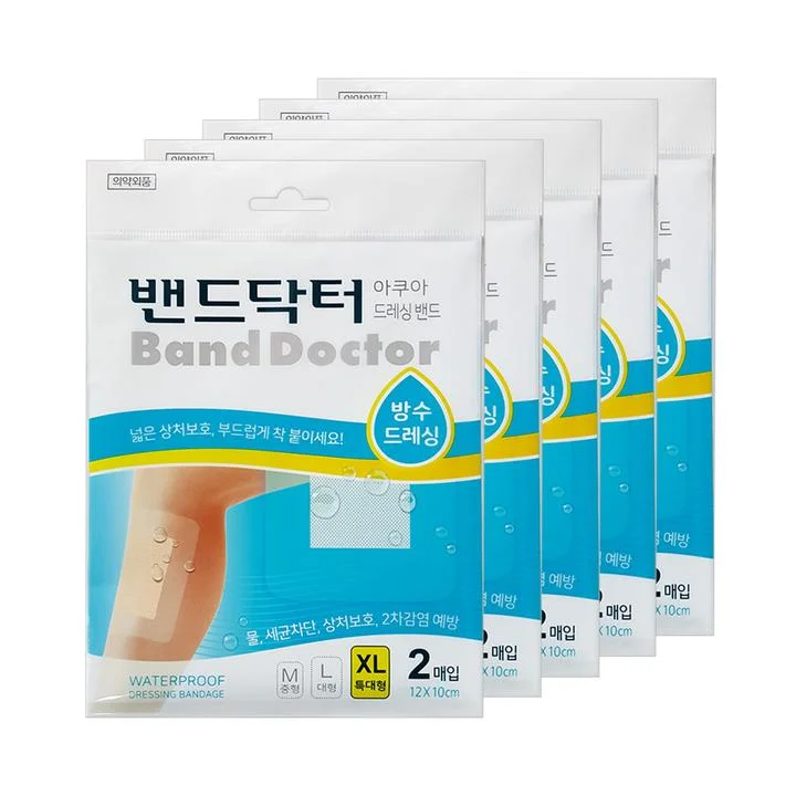 [06264] 밴드닥터 드레싱 아쿠아 밴드, 특대형, 2매입, 5개