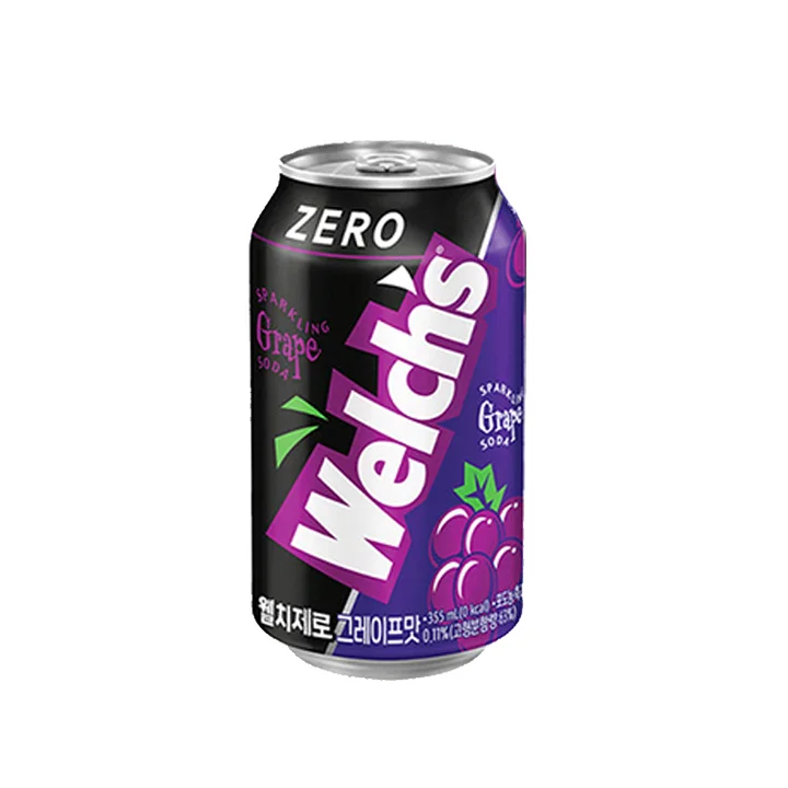 [06505] 농심 웰치스 제로 포도, 355ml, 12개