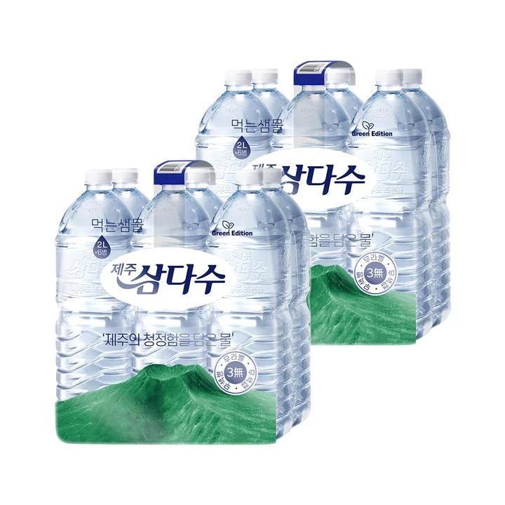 [06512] 제주 삼다수, 라벨 랜덤, 2L, 12병