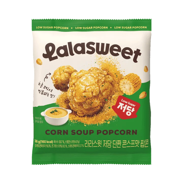 [06513] 라라스윗 저당 콘스프맛 팝콘, 38g, 10개