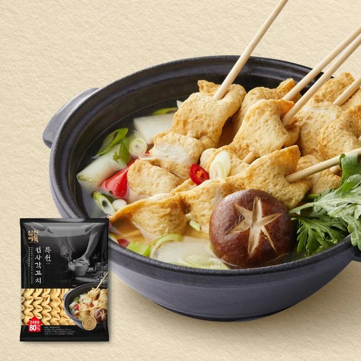 [06536] 삼진어묵 특천 접사각꼬치, 냉동, 800g, 4개