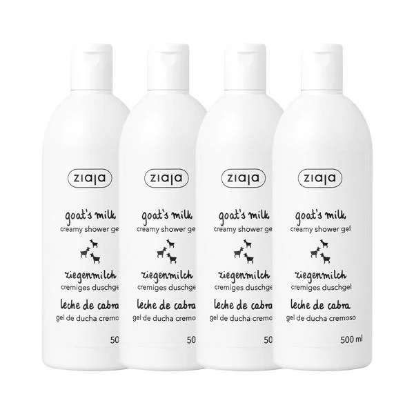 [06599] 지아자 산양유 크리미 바디워시, 500ml, 4개