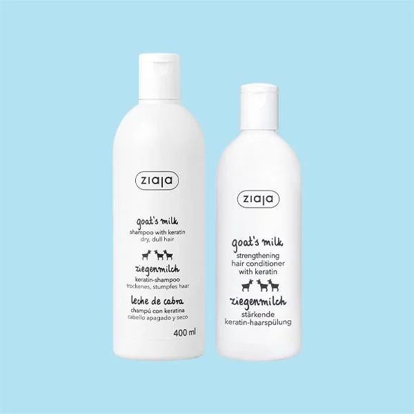 [06619] 지아자, 산양유 헤어샴푸, 400ml, 1개 + 산양유 헤어 컨디셔너, 200ml, 1개