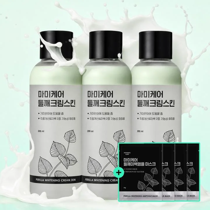 [06642] 마미케어 들깨 크림 스킨, 200ml, 3개