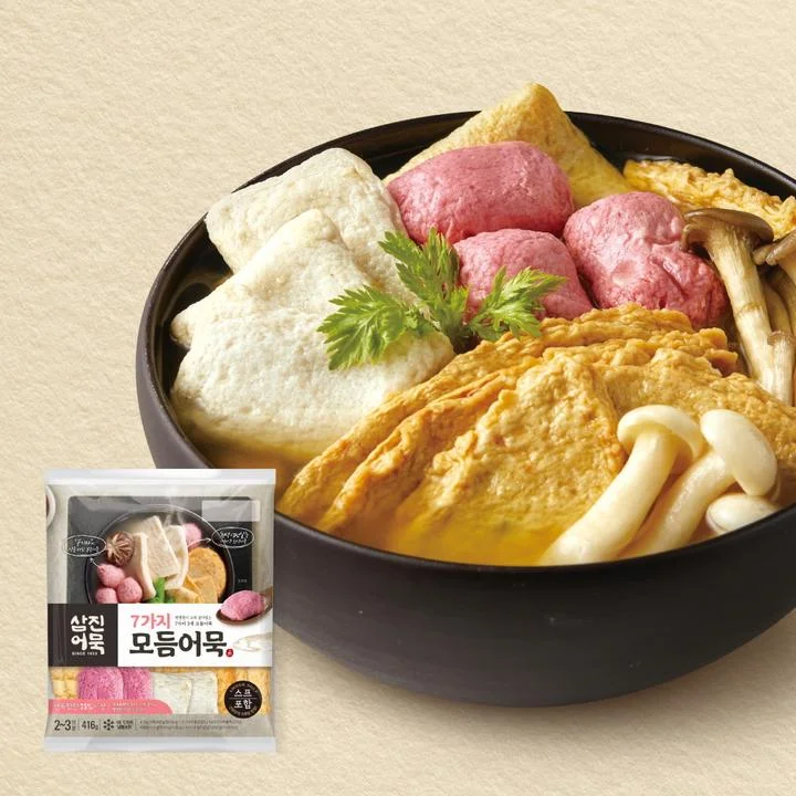 [07872] 삼진어묵 7가지 모듬어묵, 416g, 5개