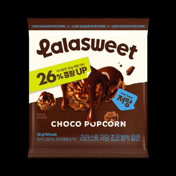 [07898] 라라스윗 저당 초코범벅 팝콘, 38g, 20개