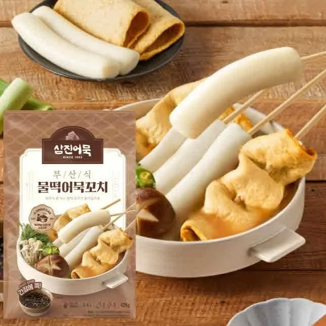 [07915] 삼진어묵 부산식 물떡어묵꼬치, 2개, 428g