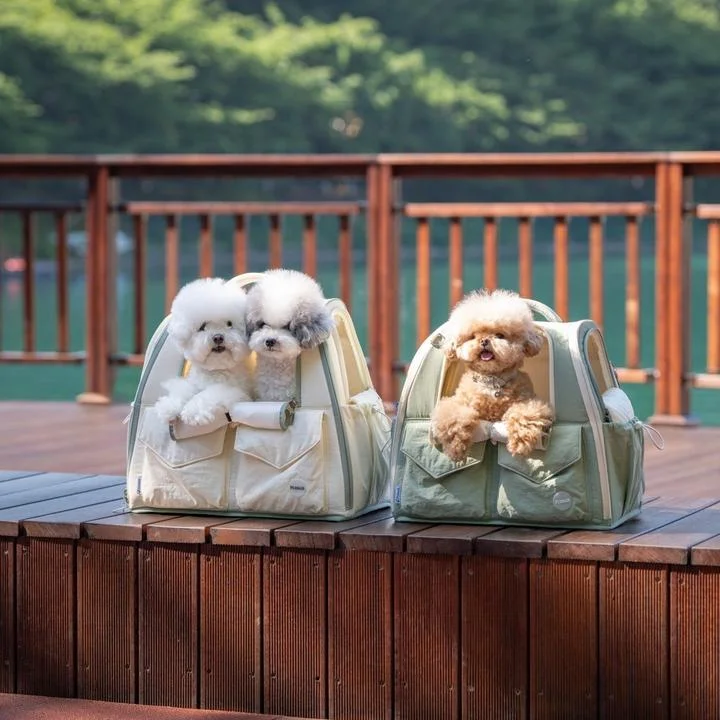 [07933] 플리다스 코지 반려동물 백팩, S, 아이보리, 1개
