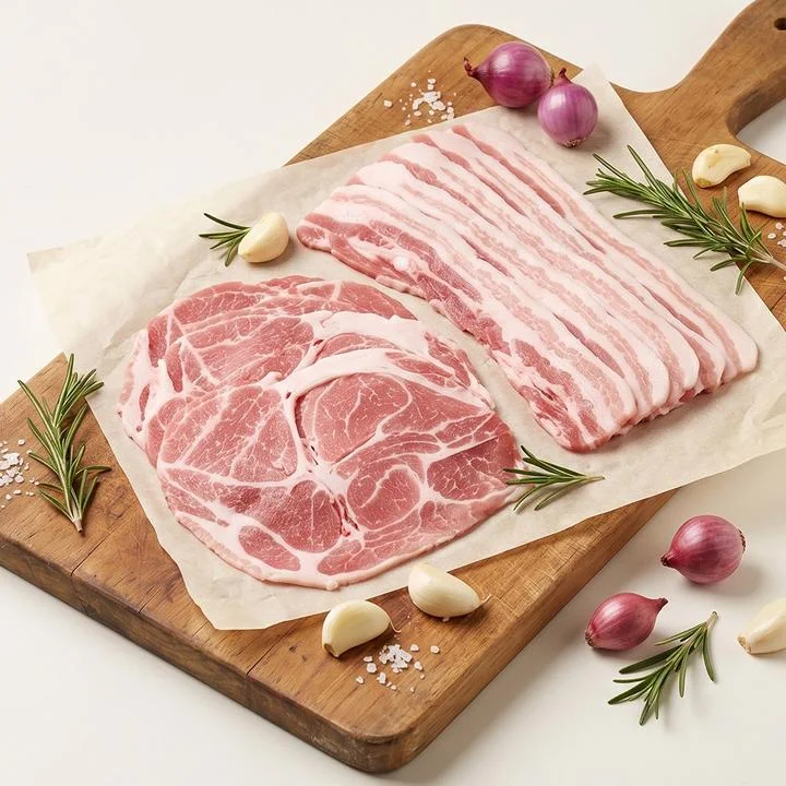 [08264] 파파네정육점 수입 대패 삼겹살, 1kg, 1개 + 대패 목살, 1kg, 1개