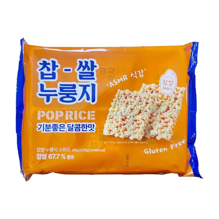 [08570] 찹쌀 누룽지, 스위트맛, 288g, 4개
