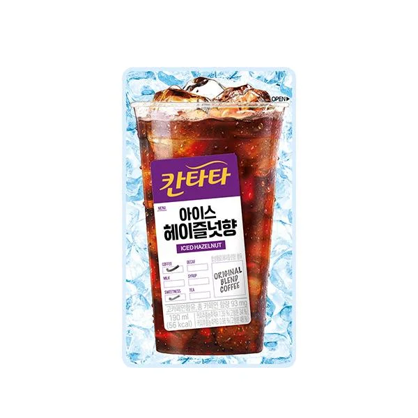 [08596] 칸타타 아이스 헤이즐넛향, 190ml, 20개