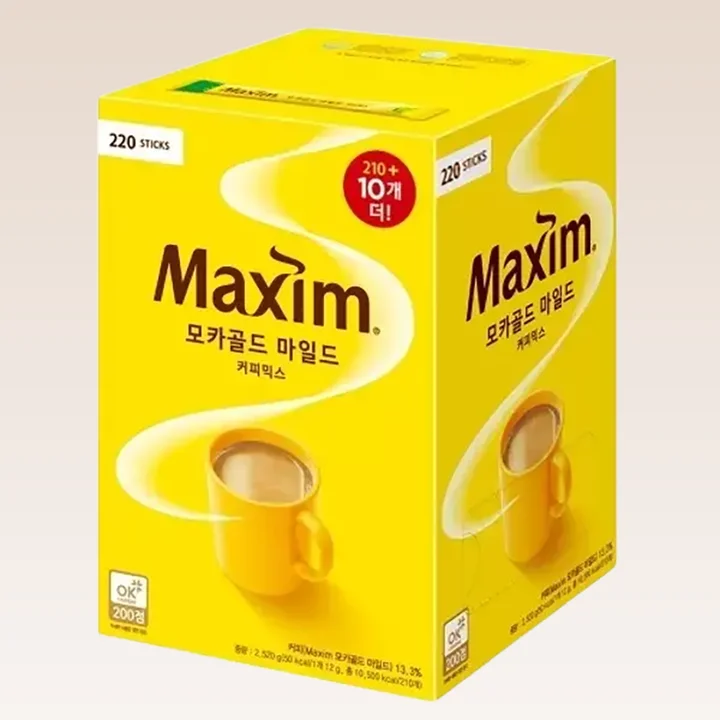 [08625] 맥심 모카골드 마일드 커피믹스, 12g, 220개입, 1개
