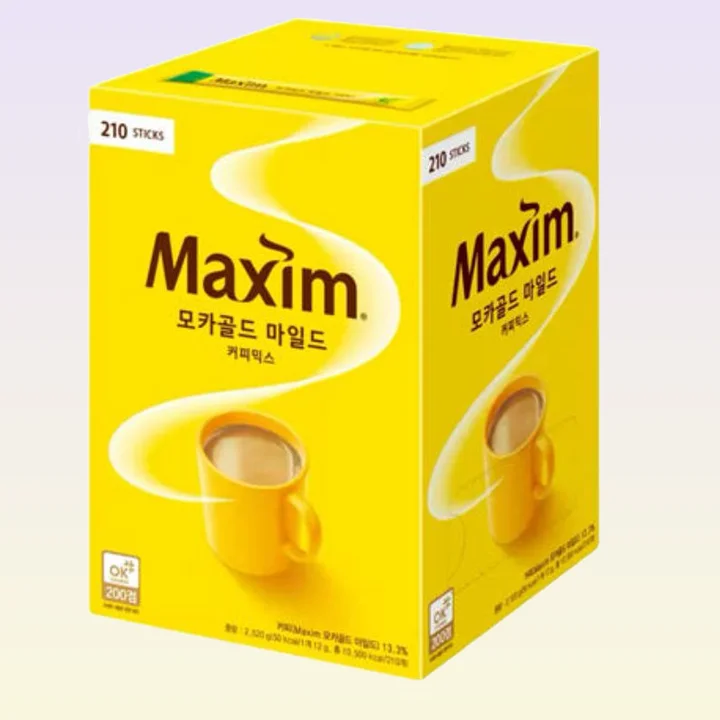 [08628] 맥심 모카골드 마일드 커피믹스, 12g, 210개입, 1개
