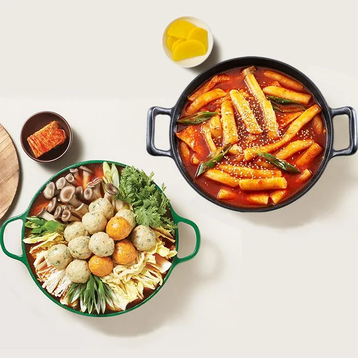 [08630] 채선당 굴림만두전골 + 청담동 떡볶이, 1450g, 1개