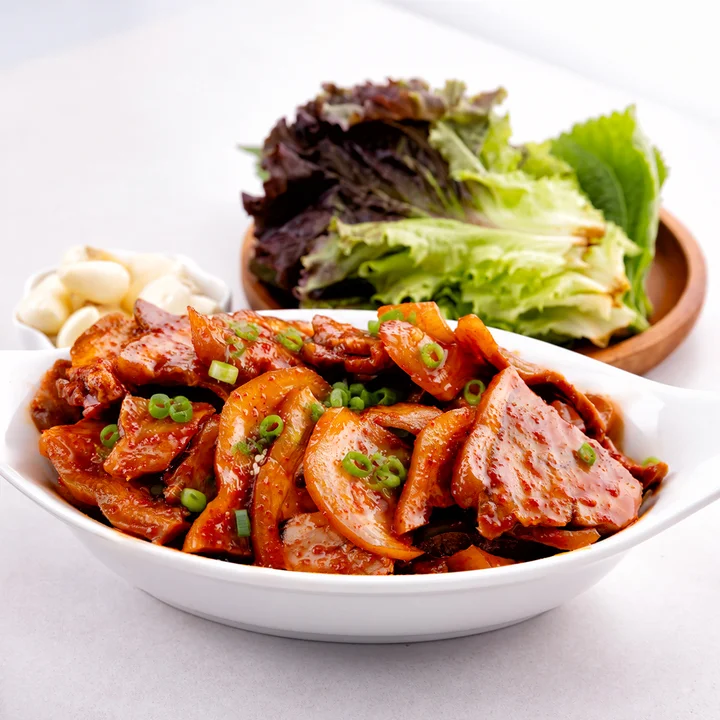 [08634] 국내산 한돈 매콤 순살 족발, 500g, 1팩