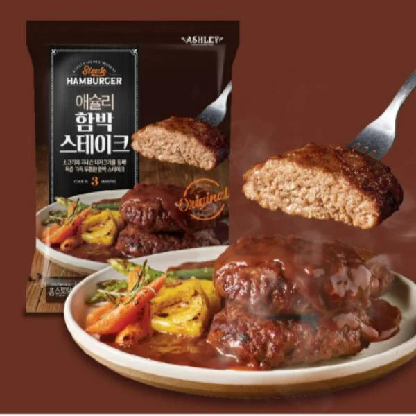 [08646] 애슐리 함박 스테이크, 360g, 2개
