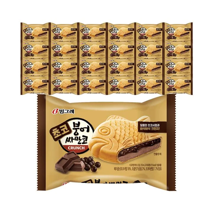 [08670] 초코붕어싸만코 CRUNCH, 150ml, 24개