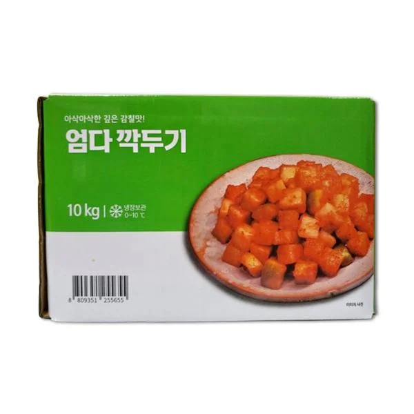 [08673] 엄다 깍두기 국내생산, 10kg, 1개