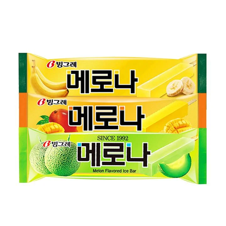 [08684] 빙그레 메로나 혼합, 75ml, 멜론 10개 + 망고 10개 + 바나나 10개, 1세트