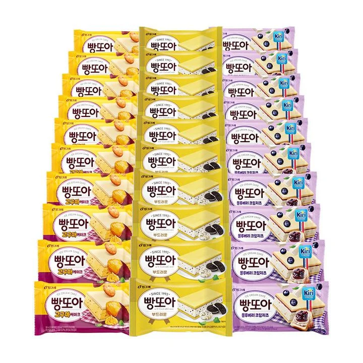 [08718] 빙그레 빵또아 혼합, 180ml, 30개, 1개