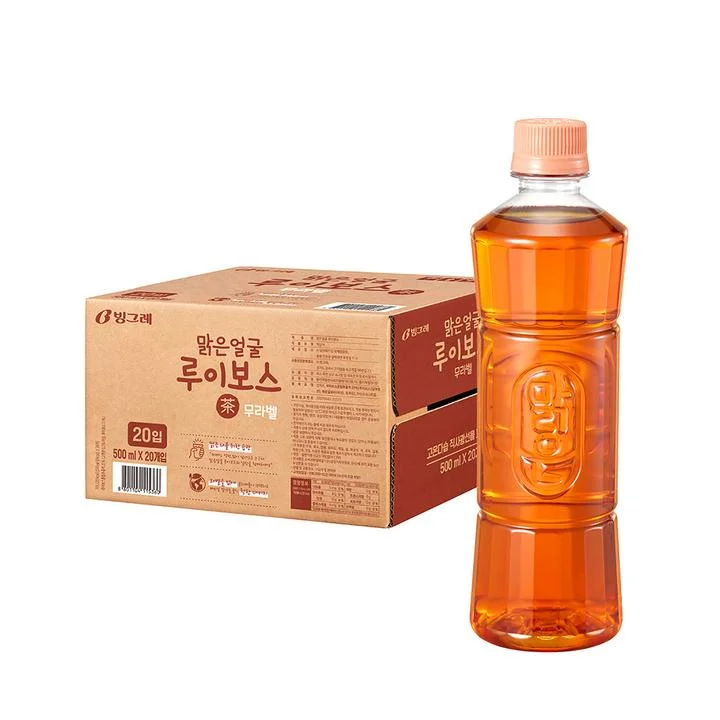 [08735] 빙그레 맑은얼굴 루이보스차, 500ml, 20개