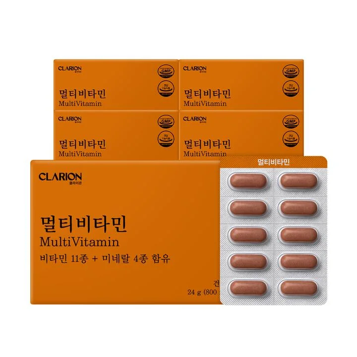 [08765] 클라리온 멀티비타민 미네랄 15종 종합비타민, 30정, 5개