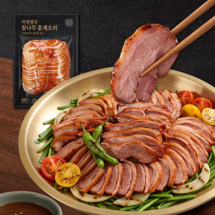 [08767] 자연별곡 참나무 훈제오리, 400g, 2개