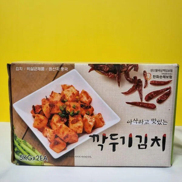 [08825] 깍두기김치, 10kg, 1박스
