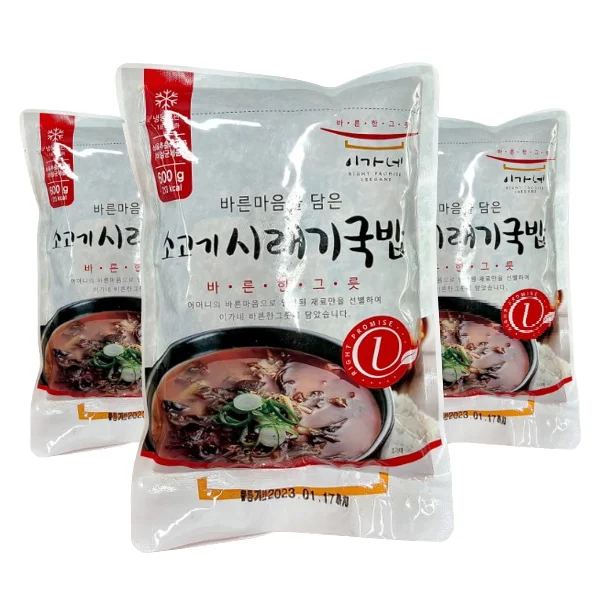 [08892] 이가네 소고기 시래기국밥, 600g, 1개