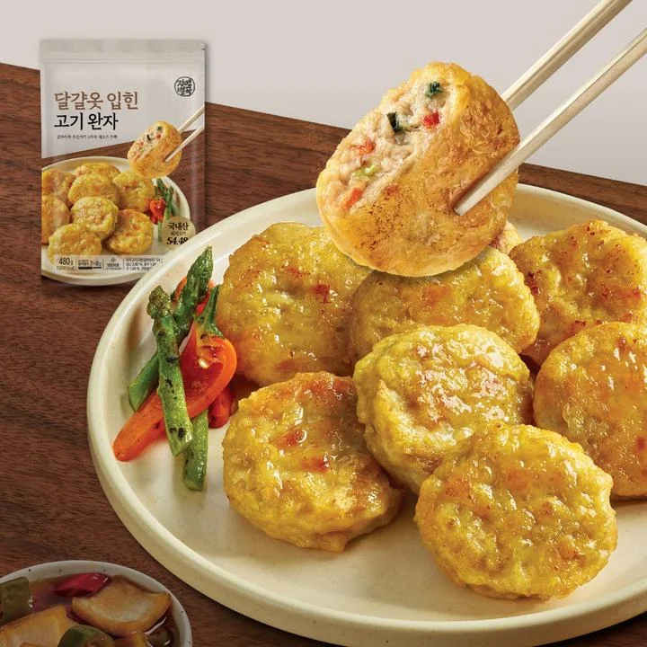 [08894] 자연별곡 달걀옷 입힌 고기완자, 480g, 1개