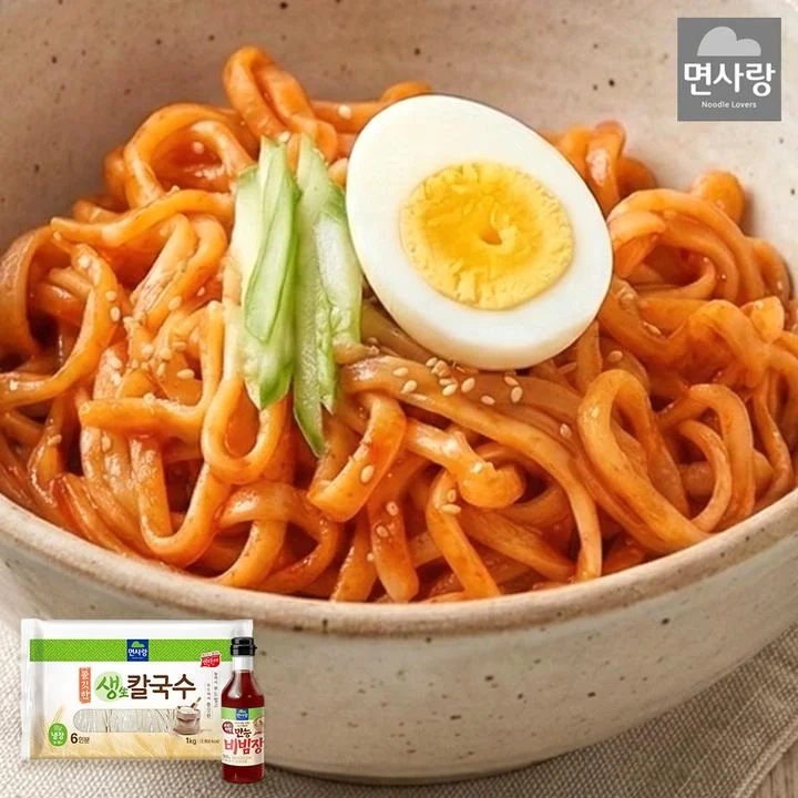 [08903] 면사랑 새콤달콤 비빔칼국수, 6인분, 1.5kg, 1세트