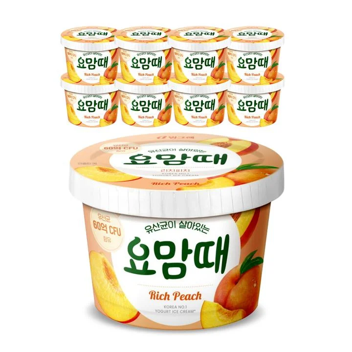[08968] 요맘때 컵, 리치피치, 270ml, 8개
