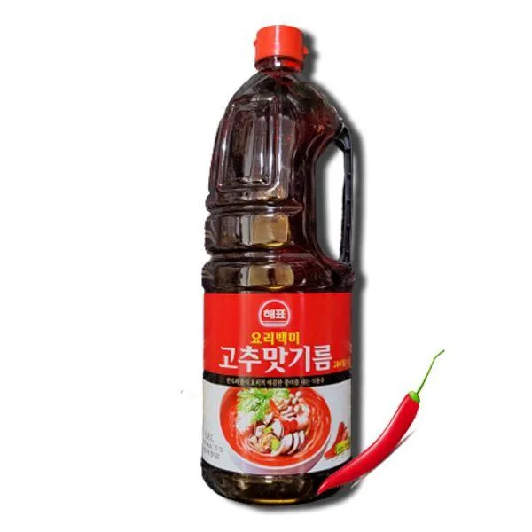 [09009] 해표 요리백미 고추맛기름, 1.8L, 1개