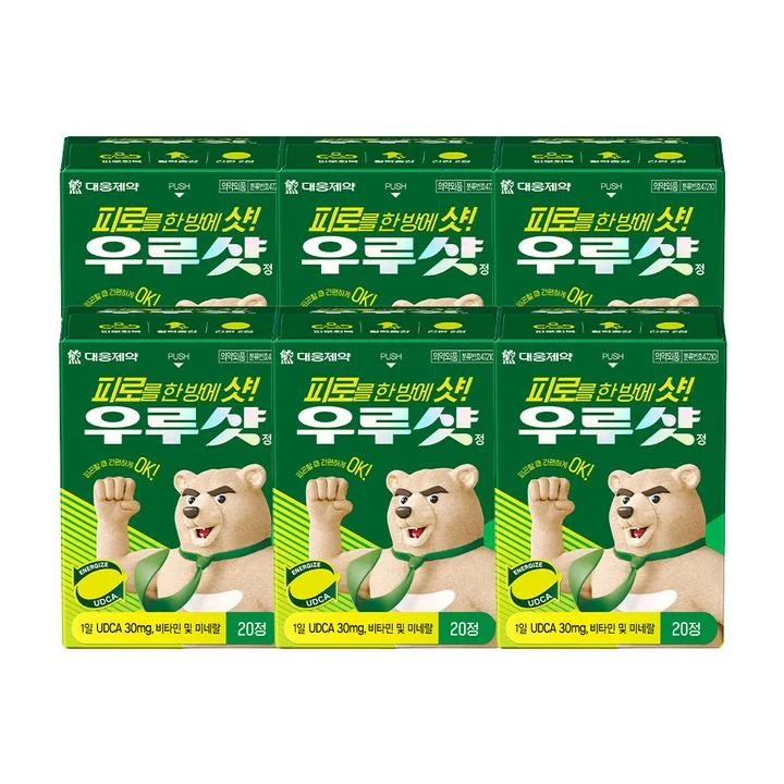 [09013] 대웅제약 우루샷 정, 15mg, 20정, 6개