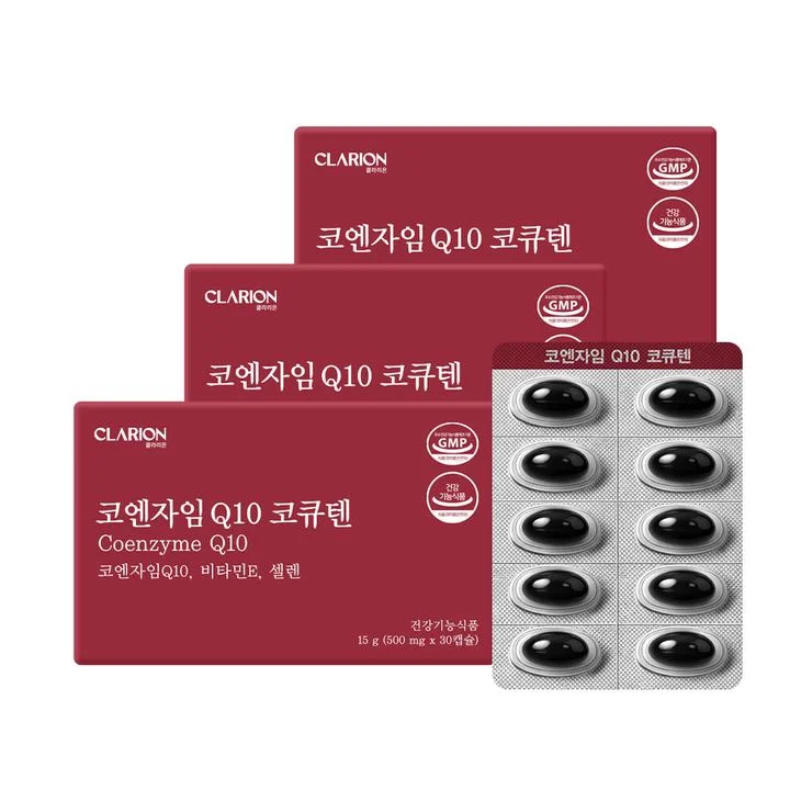 [09031] 클라리온 코엔자임 Q10 코큐텐 혈압건강, 30정, 3개