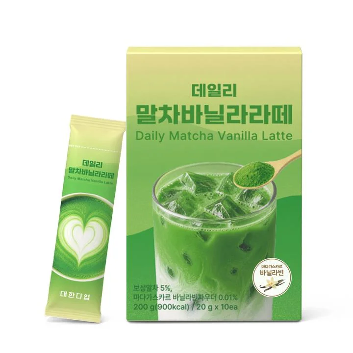 [09045] 대한다업 데일리 말차바닐라라떼, 200g, 20개