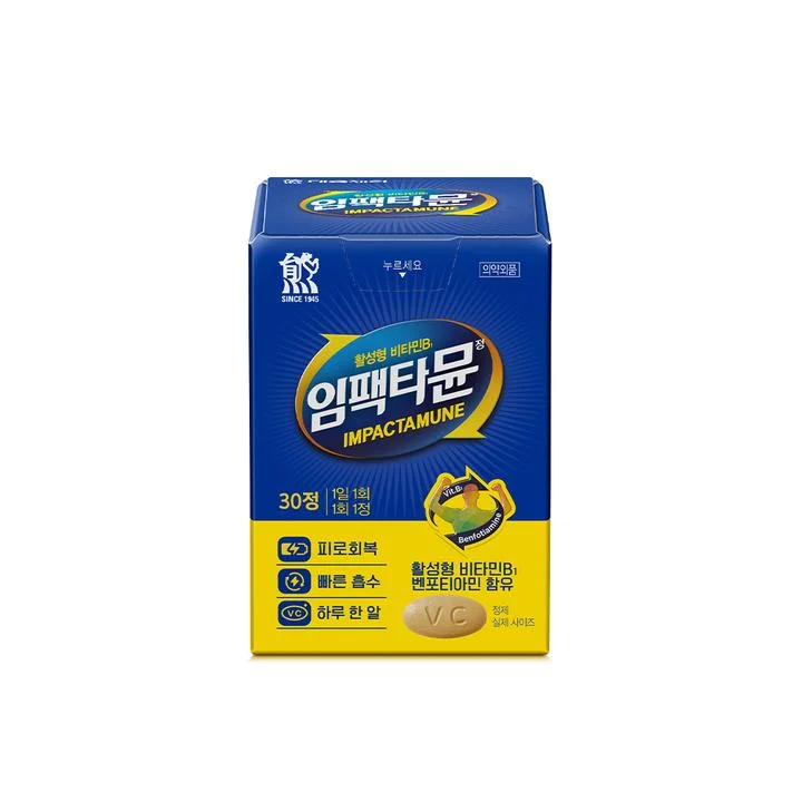 [09056] 대웅제약 임팩타뮨 비타민B 정, 30정, 1개
