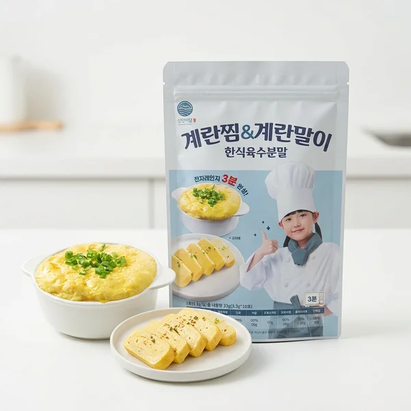 [09070] 한식육수분말 계란찜&계란말이, 33g, 1개