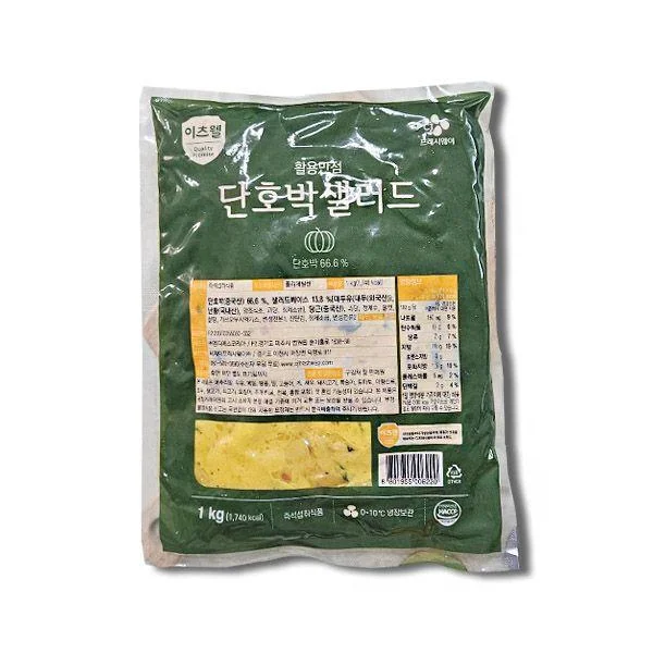 [09103] 이츠웰 단호박 샐러드, 1kg, 1개