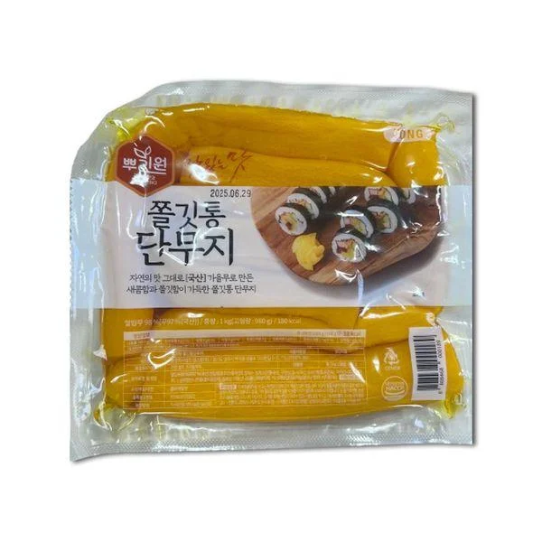 [09174] 뿌리원 쫄깃통단무지, 1kg, 1개