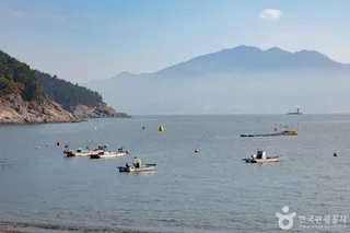만성리 검은모래해변