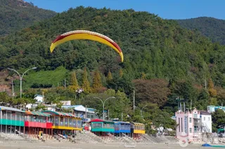 만성리 검은모래해변