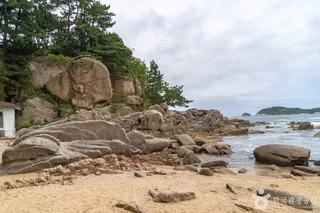 송지호해안 서낭바위 (강원평화지역 국가지질공원)